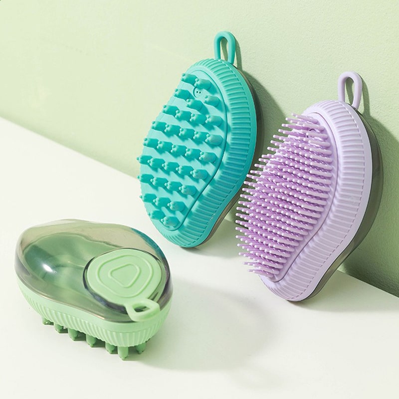 Mango Type Refillable Pet Bath Brush-Random Color